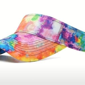 NWT Tie Dye visor adjustable unisex NIP